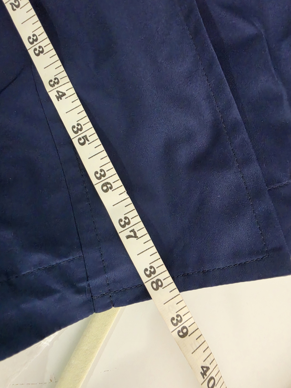 Akris punto Navy Blue Hooded Utility Rain Coat Jacket Size 12 - Picture 6 of 14